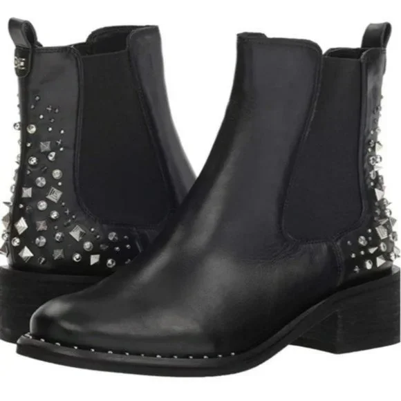 Sam Edelman Black Dover Embellished Chelsea Bootie Black -8.5 - Picture 8 of 11